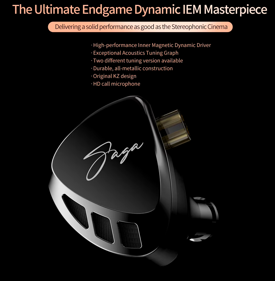 KZ SAGA Improved Bass®