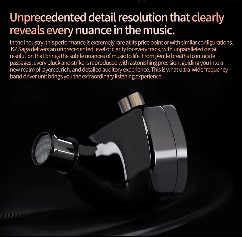 KZ SAGA Improved Bass®